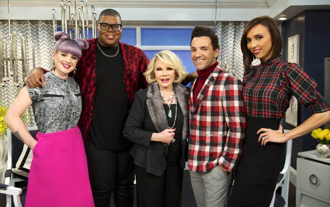 Kelly Osbourne, E.J. Johnson, Joan Rivers, George Kotsiopoulos and Giuliana Rancic on the set of "Fashion Police." In a statement Friday, Sept. 19, 2014, E! Entertainment said that “Fashion Police” will continue without Joan Rivers. Rivers, 81, died Sept. 4 after going into cardiac arrest at a doctor's office on Aug. 28.