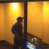 This undated frame grab shows security video images of a man in his 20s or 30s who punched a sports book employee during a weekend heist at the Palace Station in Las Vegas, according to Metro Police. Witnesses reported seeing a weapon when a robber went behind a counter at the sports betting area on Sunday, Sept. 14, 2014.