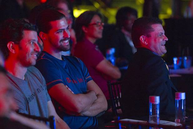 Audience members watch "Get Started Las Vegas" event at the Palms' Rain nightclub Thursday Sept. 25, 2014. Cox Business sponsored the "Shark Tank"-style event where a handful of start-ups and business owners competed for a $15,000 prize package.