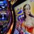 A Wonder Woman slot machines are displayed in the Bally Technologies booth during the final day of the Global Gaming Expo (G2E) at the Sands Expo Center Thursday, Oct. 2, 2014.