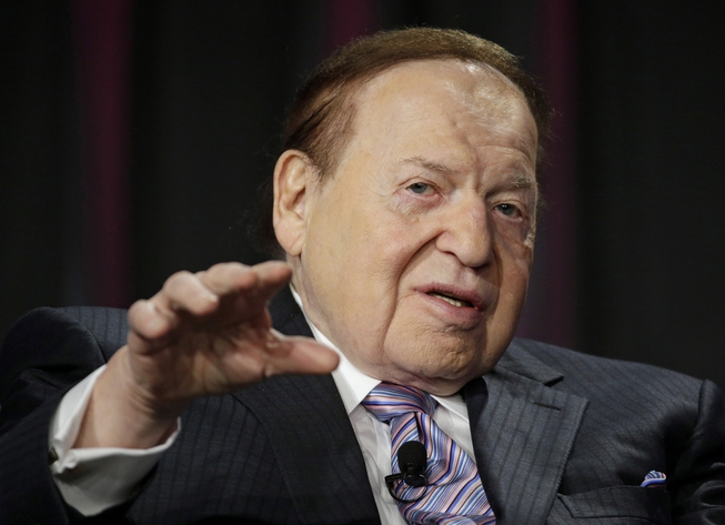 Las Vegas Sands Corp. CEO Sheldon Adelson speaks at the ...