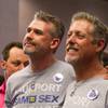 Tommy, left, and Rik Holman attend a celebration at The Gay and Lesbian Community Center of Southern Nevada (The Center) Tuesday, Oct. 7, 2014. The couple married in California this April, they said. People gathered to celebrate a ruling by the 9th U.S. Circuit Court of Appeals that overturned Nevada's prohibition on gay marriage.