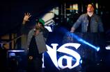 Nas and Wiz Khalifa at Boulevard Pool