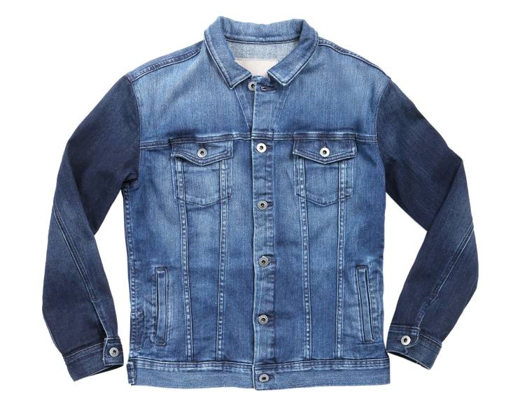 A premium denim jacket sold by AG, which opened inside Fashion Show Mall on Oct. 22.