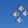 The U.S. Air Force Thunderbirds perform during the 2014 Aviation Nation open house at Nellis Air Force Base Sunday, Nov. 9, 2014.