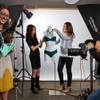 Staffers at Bikini.com use their office studio space to capture their products as an online retailer that has "pop-up" shops at some of the most popular day clubs along the Strip, Friday, Nov. 16, 2014.