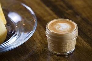 A cortadito, made with expresso and condensed milk, at Makers & Finders Urban Coffee Bar.