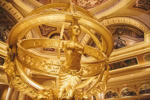 A statue inside the main lobby of the Venetian  in Las Vegas, Nev.