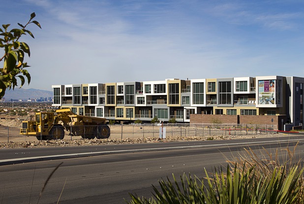 An exterior view of the Vantage Lofts, 201 S. Gibson Rd., in Henderson, Dec. 7, 2014.