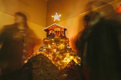 Justin Favela's nativity scene on display at the Mexican Consulate in Las Vegas on Dec. 16, 2014.