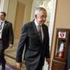 Senate Majority Leader Harry Reid walks to meet with fellow Democrats on Tuesday, Dec. 16, 2014, on Capitol Hill in Washington, D.C. When the 114th Congress convenes in January, Reid and his party will be the minority. 