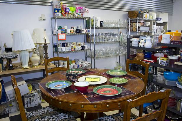 Merchandise at the nonprofit Dinosaurs & Roses thrift shop, 4310 E. Tropicana Ave., Tuesday, Dec. 23, 2014.
