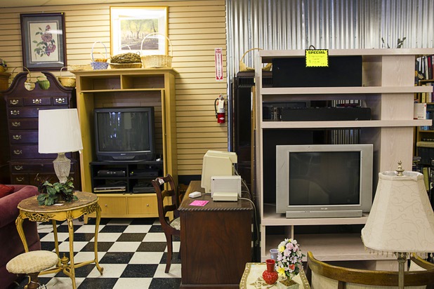 Merchandise at the nonprofit Dinosaurs & Roses thrift shop, 4310 E. Tropicana Ave., Tuesday, Dec. 23, 2014.