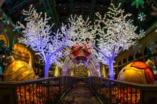 The 2014 holiday display on Wednesday, Dec. 24, 2014, at Bellagio Conservatory & Botanical Gardens.
