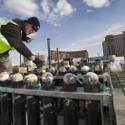 Fireworks preparation on the Strip