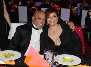 The 2015 Nevada Ballet Theater Black and White Ball honors Woman of the Year Debbie Allen, here with Berry Gordy Jr., on Saturday, Jan. 24, 2015, in Aria.
