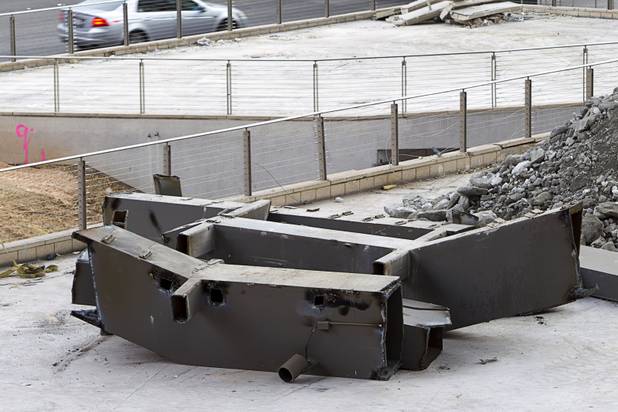 Renovation work is underway at the Fashion Show Mall Thursday, Jan. 29, 2015. The redevelopment  includes a 22,000 square-foot addition with five new restaurants on the front of the shopping center facing Las Vegas Boulevard.