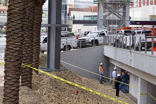 Renovation work is underway at the Fashion Show Mall Thursday, Jan. 29, 2015. The redevelopment  includes a 22,000 square-foot addition with five new restaurants on the front of the shopping center facing Las Vegas Boulevard.