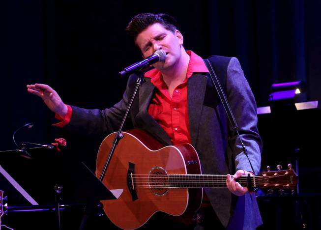Ben Hale of "Million Dollar Quartet" at Harrah’s performs at Cabaret Jazz on Saturday, Jan. 31, 2015, in the Smith Center.