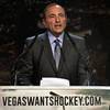 Gary Bettman, commissioner of the NHL, addresses the crowd during the “Let’s Bring Hockey to Las Vegas!” press conference Tuesday, Feb. 10, 2015, at MGM Grand Ballroom.