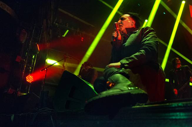 Marilyn Manson performs at House of Blues on Saturday, Feb. 14, 2015, in Mandalay Bay.