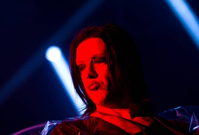 Marilyn Manson performs at House of Blues on Saturday, Feb. 14, 2015, in Mandalay Bay.