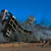 A nine-story tower at the Gramercy, formerly called ManhattanWest, is imploded Feb. 15, 2015. The land is being considered for an office high-rise.