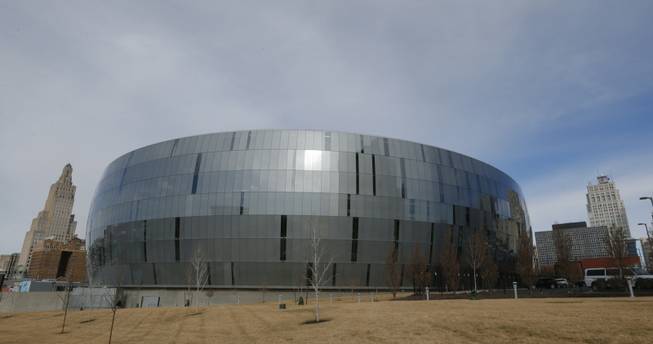 This Friday, Feb. 21, 2014, photograph shows the Sprint Center in Kansas City, Mo.