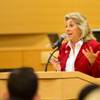 Congresswoman Dina Titus makes a few remarks during the fourth annual Philanthropy Leaders Summit, Friday Feb 6, 2015.