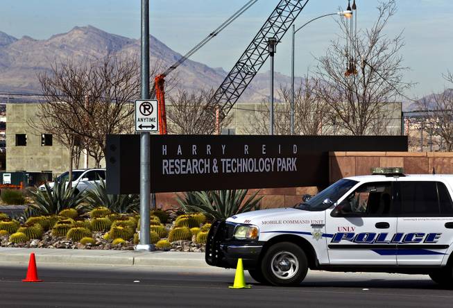 After years of sitting dormant, UNLV's Harry Reid Research & Technology Park is finally breaking ground on two construction sites on Thursday, February, 19, 2015. 