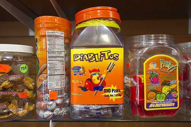 Mexican candy is displayed in Christy's Candy Shop at the Boulevard Mall Sunday, March 1, 2015.