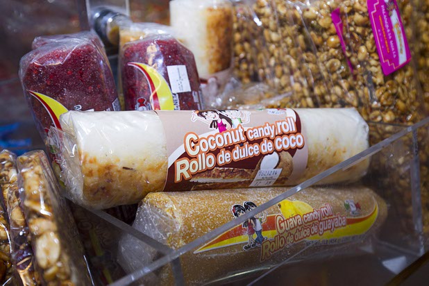 Mexican candy rolls are displayed in Christy's Candy Shop at the Boulevard Mall Sunday, March 1, 2015.