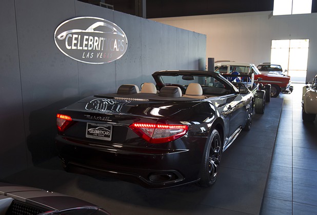 A Maserati convertible is displayed at Celebrity Cars Las Vegas Wednesday, March 4, 2015. The company recently moved from a showroom at the Palazzo to a new 20,000 sq. ft. showroom at 7770 Dean Martin Drive.