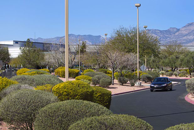 A car drives by Citibank's former credit-card processing center, 8725 W. Sahara Ave., is shown Tuesday, March 10, 2015. The building is empty for the first time in three decades.