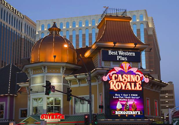 A view of the Casino Royale on the Las Vegas Strip Friday, March 13, 2015.