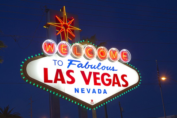 A view of the "Welcome to Las Vegas" sign Saturday, March 14, 2015.