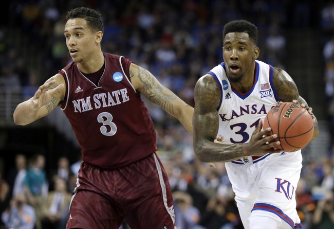 NCAA New Mexico State Kansas Basketball