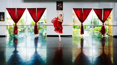 Ballerina Monika Haczkiewicz, 17, rehearses while in dance class inside the Keith Kleven Institute on Wednesday, March, 25, 2015. She's going to New York City in April with instructor Tara Foy to compete for a chance to attend a prestigious dance school or join a ballet company.