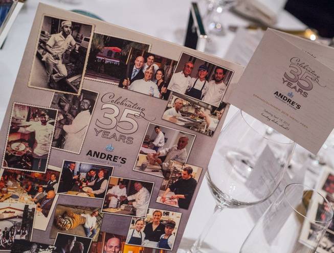 Andre Rochat's 35th anniversary dinner Sunday, March 29, 2015, at ...