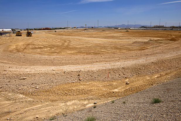 A view of the IKEA Las Vegas construction site at Durango Drive and Sunset Road in the Southwest valley Sunday, April 5, 2015.