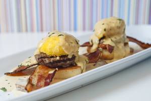 Wagyu Eggs Benedict served at Serendipity 3 on March 26, 2015.