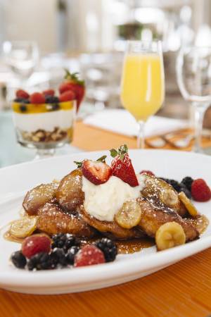 Croissant French Toast served at Veranda in the Four Seasons on March 30, 2015.
