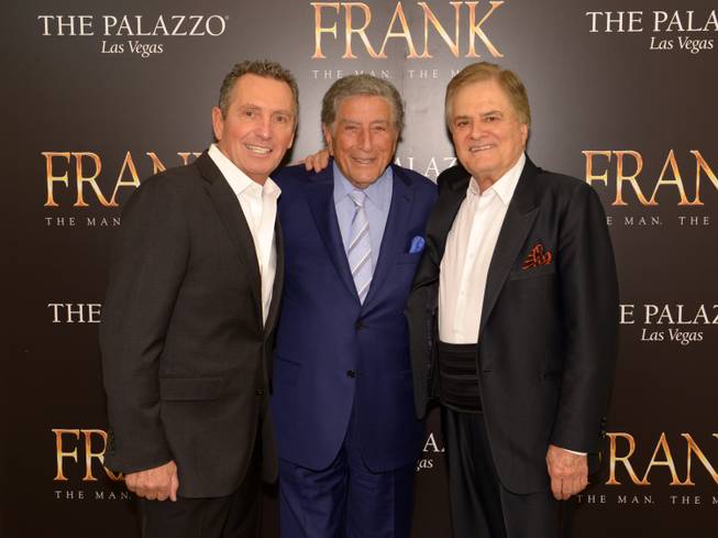 Bob Anderson, Tony Bennett and Vincent Falcone at "Frank: The Man, The Music" on Thursday, April 9, 2015, in Palazzo.
