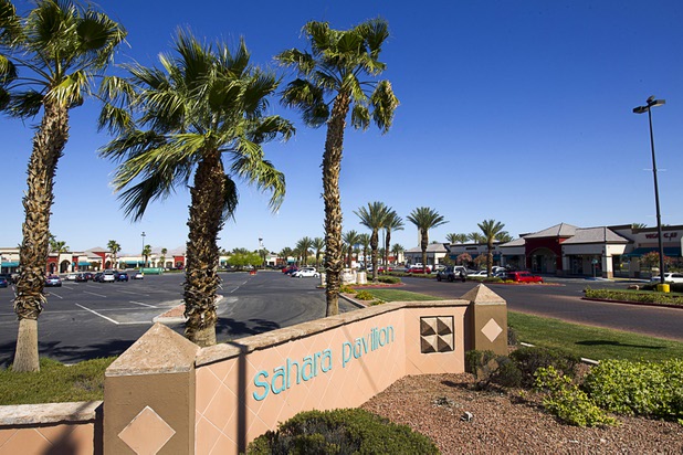 A view of the Sahara Pavilion shopping center at the northeast corner of Sahara Avenue and Decatur Boulevard Monday, April 13, 2015.  .