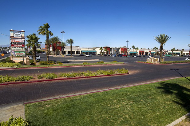 A view of the Sahara Pavilion shopping center at the northeast corner of Sahara Avenue and Decatur Boulevard Monday, April 13, 2015.  .