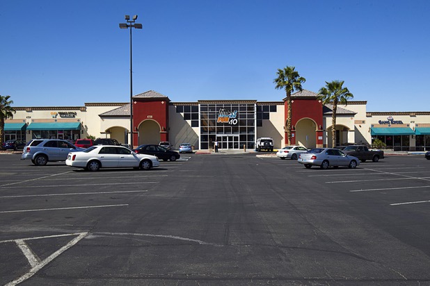A view of the Fitness For $10 gym in the Sahara Pavilion shopping center at the northeast corner of Sahara Avenue and Decatur Boulevard Monday, April 13, 2015.  .