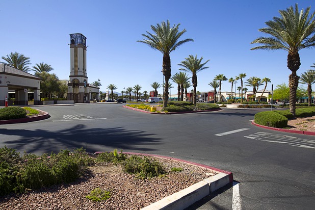 A view of the Sahara Pavilion shopping center at the northeast corner of Sahara Avenue and Decatur Boulevard Monday, April 13, 2015.  .