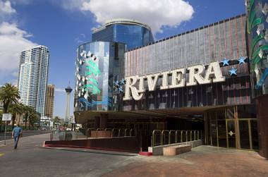 An exterior view of the Riviera on Wednesday, April 22, 2015. The casino, which opened April 20, 1955, closes May 4. The Las Vegas Convention and Visitors Authority purchased the property to make way for an expansion of the Las Vegas Convention Center.
