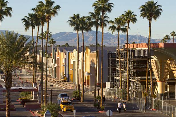 A view of remodeling work on the exterior of the Boulevard Mall is shown Tuesday, April 28, 2015. The mall, built in 1965, was sold to Sansone Companies in late 2013.