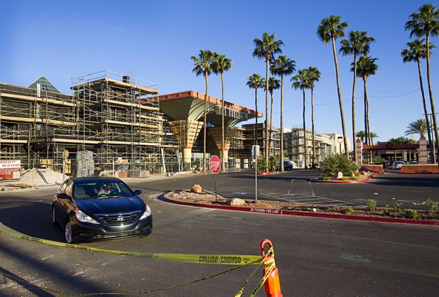 A view of remodeling work on the exterior of the Boulevard Mall is shown Tuesday, April 28, 2015. The mall, built in 1965, was sold to Sansone Companies in late 2013.